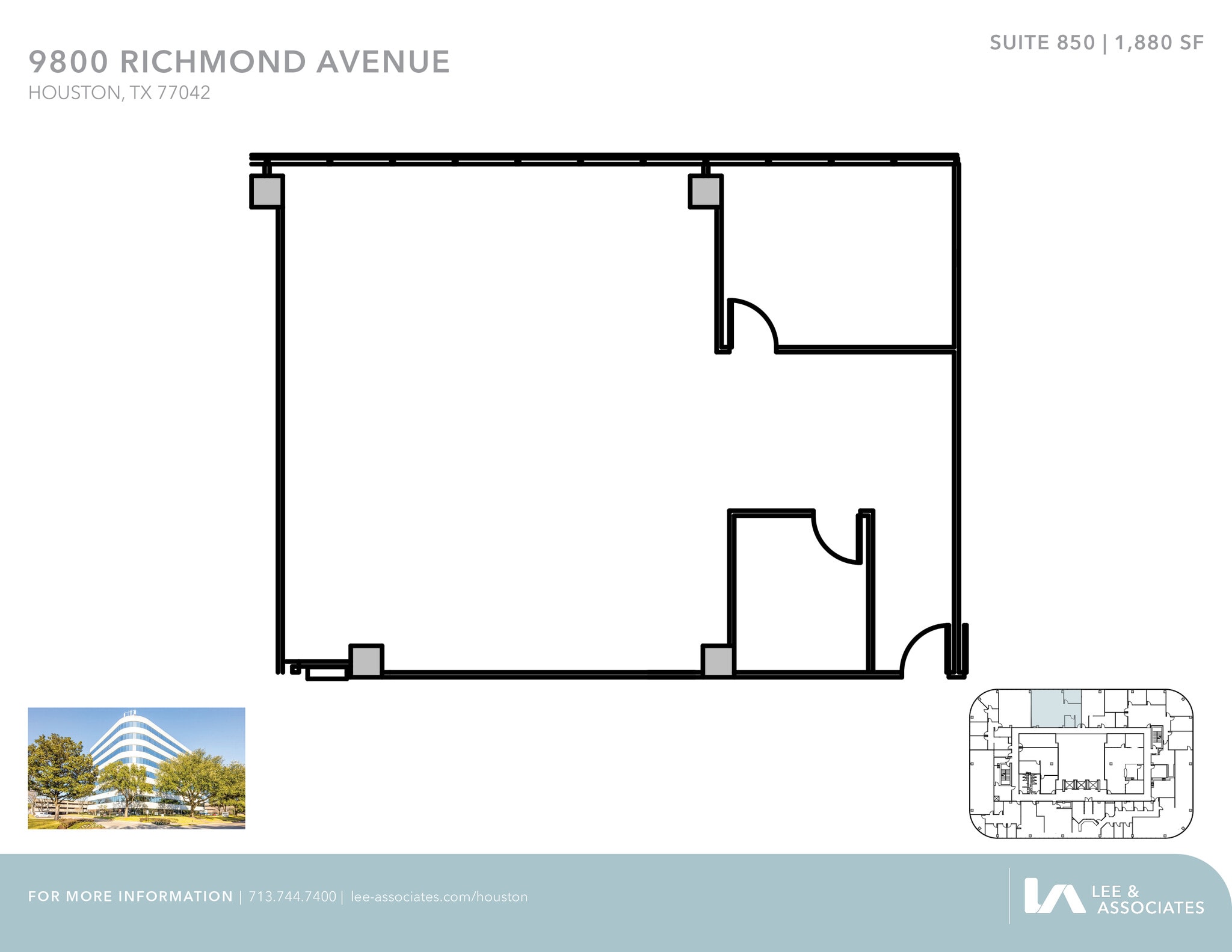 9800 Richmond Ave, Houston, TX à louer Plan d’étage– Image 1 sur 1