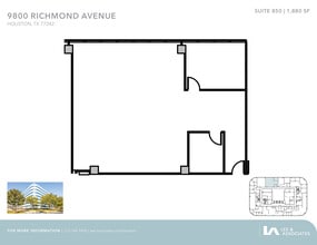 9800 Richmond Ave, Houston, TX à louer Plan d’étage– Image 1 sur 1