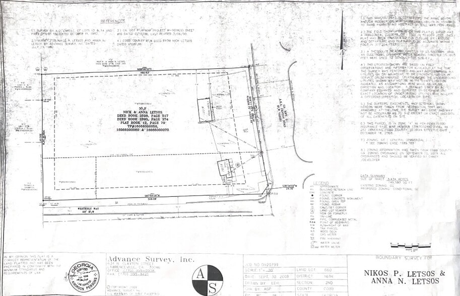 2387 Canton Rd, Marietta, GA à vendre - Plan cadastral – Image 2 sur 12