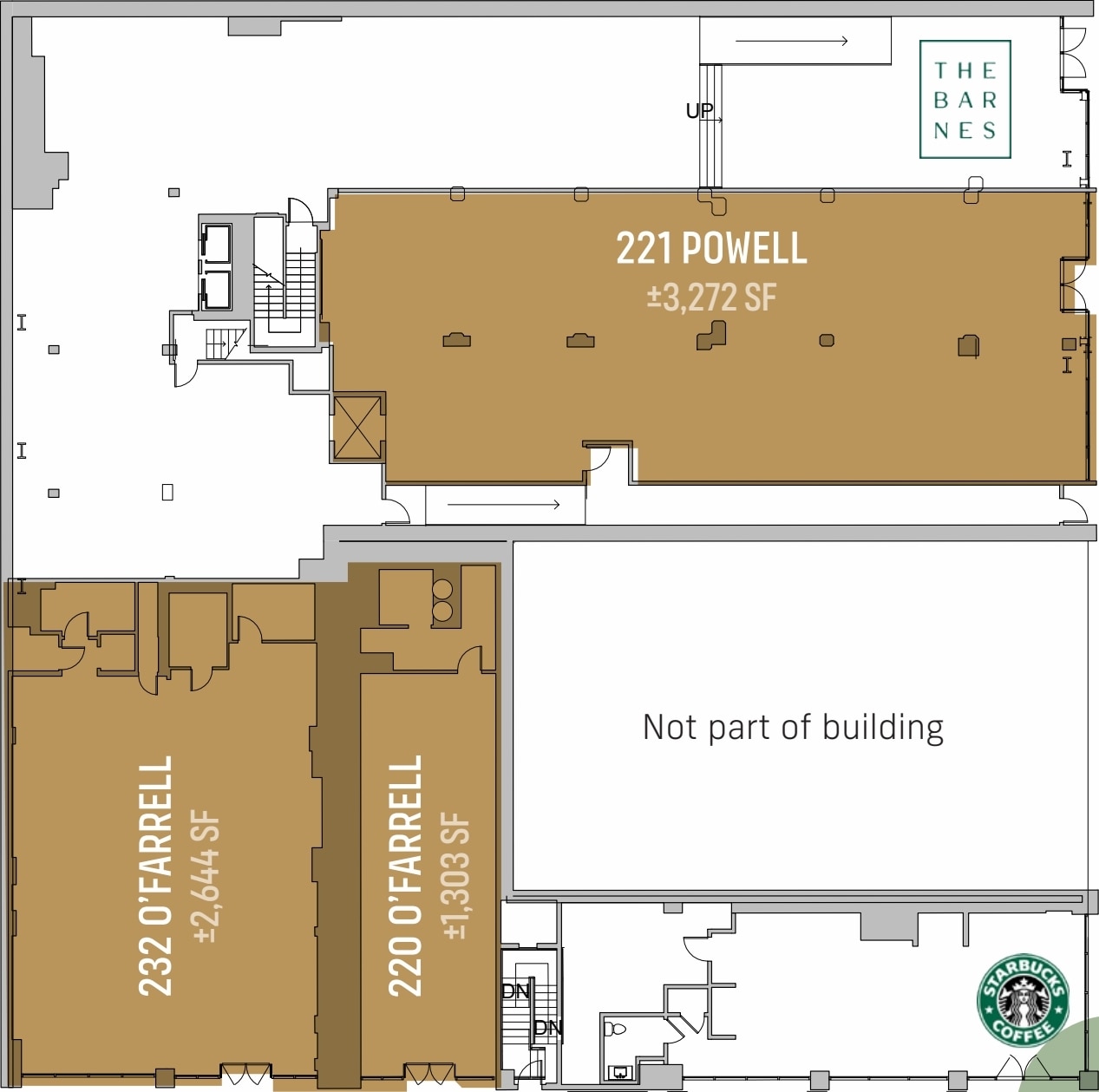 225 Powell St, San Francisco, CA à louer Plan d’étage– Image 1 sur 1