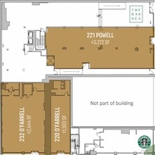 225 Powell St, San Francisco, CA à louer Plan d’étage– Image 1 sur 1