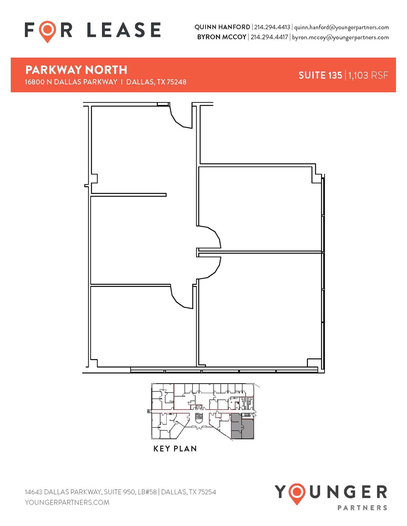 16800 N Dallas Pky, Dallas, TX à louer Plan d’étage– Image 1 sur 1