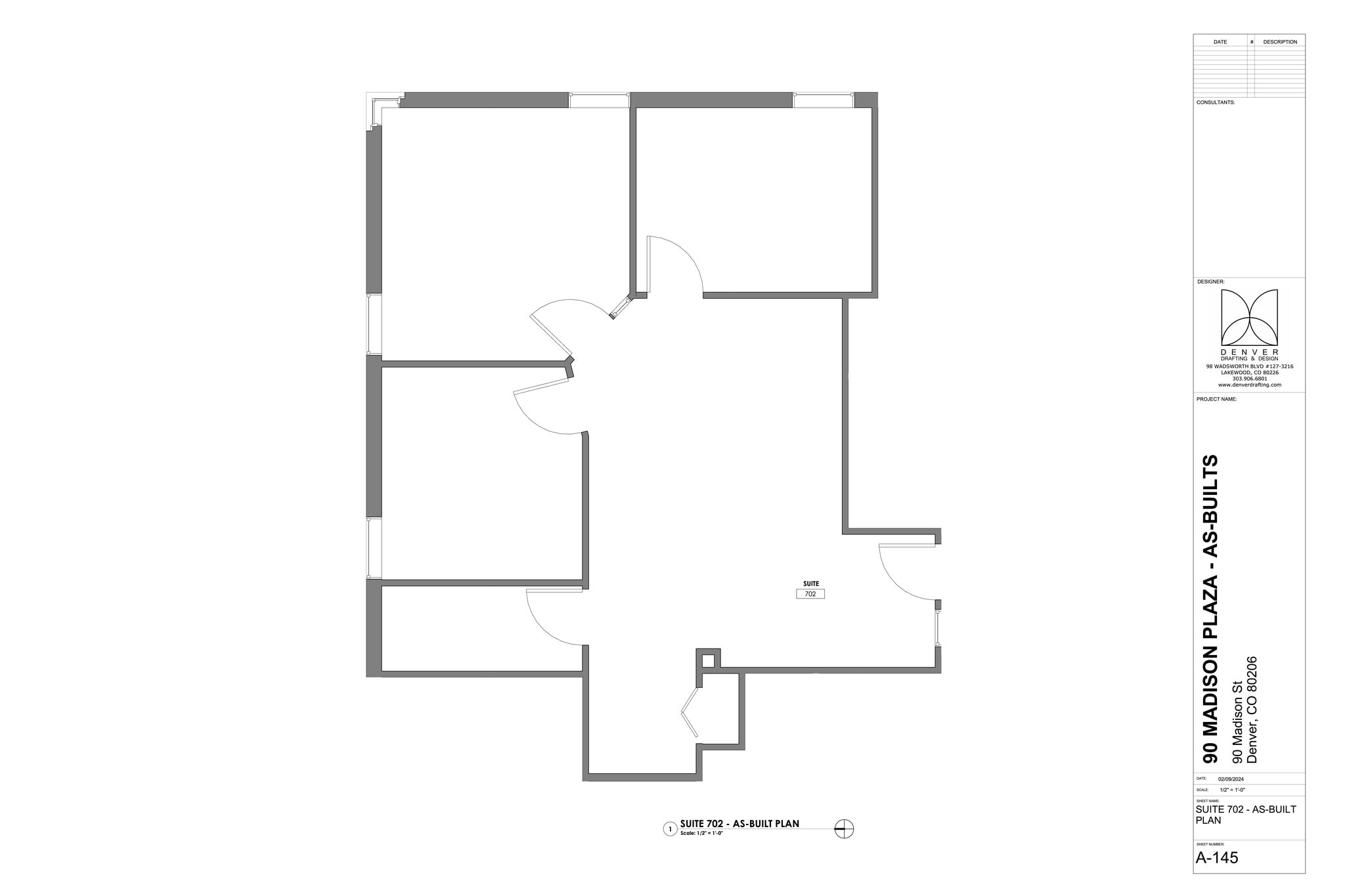 90 Madison St, Denver, CO à louer Plan de site– Image 1 sur 1