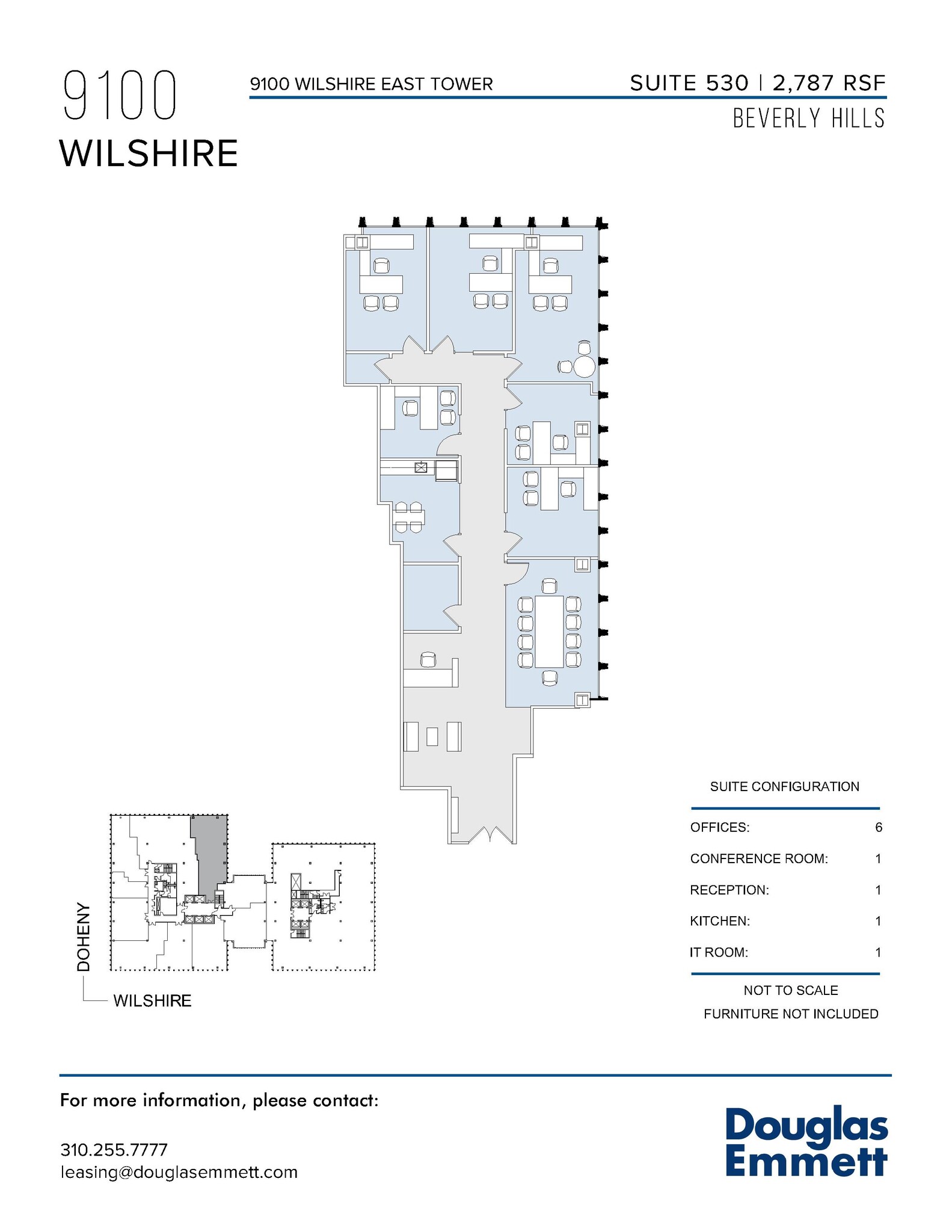 9100 Wilshire Blvd, Beverly Hills, CA à louer Plan d’étage– Image 1 sur 1