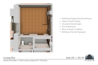 1 East Ave, Lockport, NY à louer Plan de site– Image 2 sur 2
