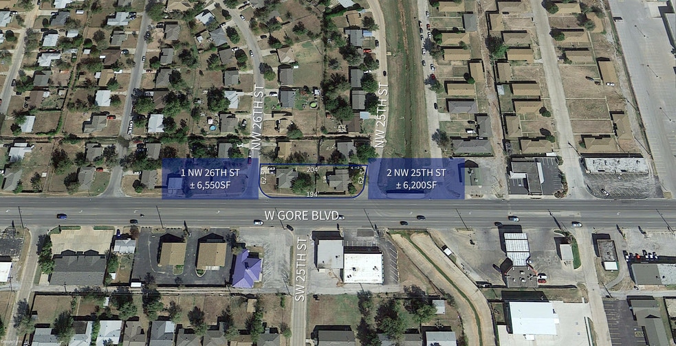 1 NW 26th And 2 NW 25th St, Lawton, OK à vendre - Aérien – Image 1 sur 1