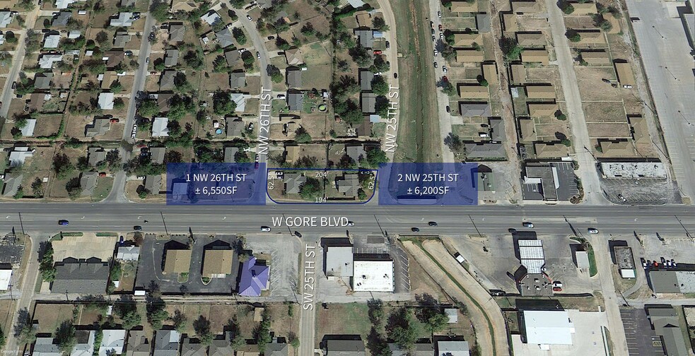 1 NW 26th And 2 NW 25th St, Lawton, OK à vendre - Aérien – Image 1 sur 1