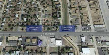 1 NW 26th And 2 NW 25th St, Lawton, OK - VUE AÉRIENNE  vue de carte