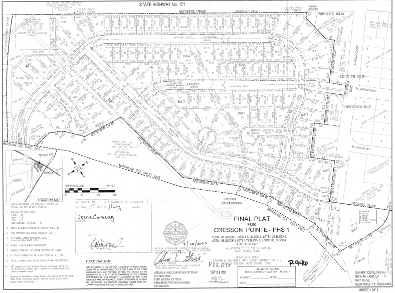 808 Pointe tr, Cresson, TX à vendre - Plan cadastral – Image 3 sur 3