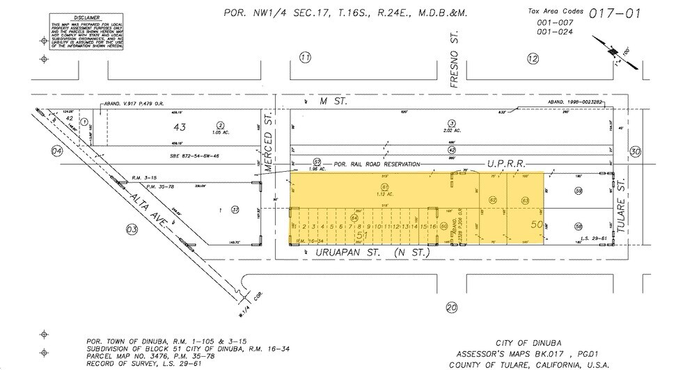 200 N Uruapan Way, Dinuba, CA à vendre - Plan cadastral – Image 3 sur 37