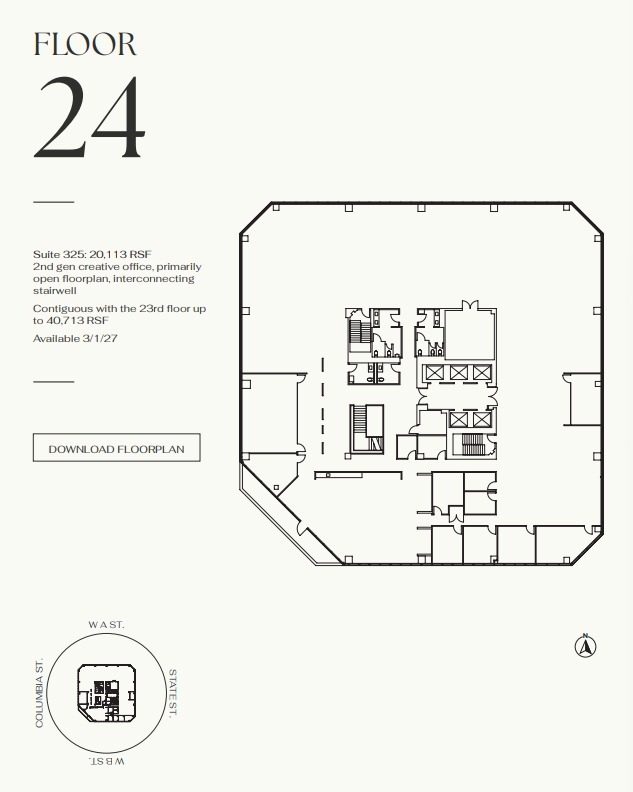 401 W A St, San Diego, CA à louer Plan d’étage– Image 1 sur 1