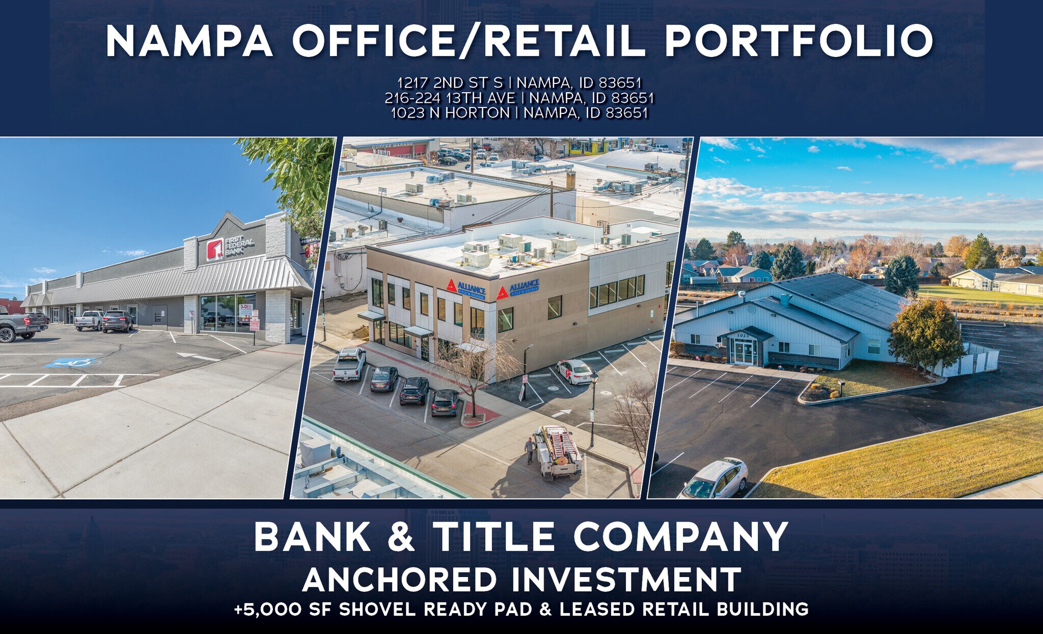 Nampa Office/Retail Portfolio portefeuille de 3 biens à vendre sur LoopNet.fr Photo principale– Image 1 sur 15