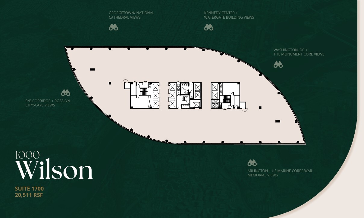 1100 Wilson Blvd, Arlington, VA à louer Plan d’étage– Image 1 sur 1