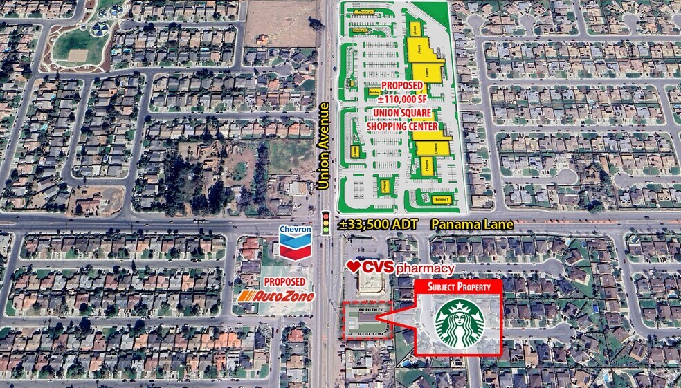 6600 Union Ave, Bakersfield, CA à vendre - Aérien – Image 3 sur 10