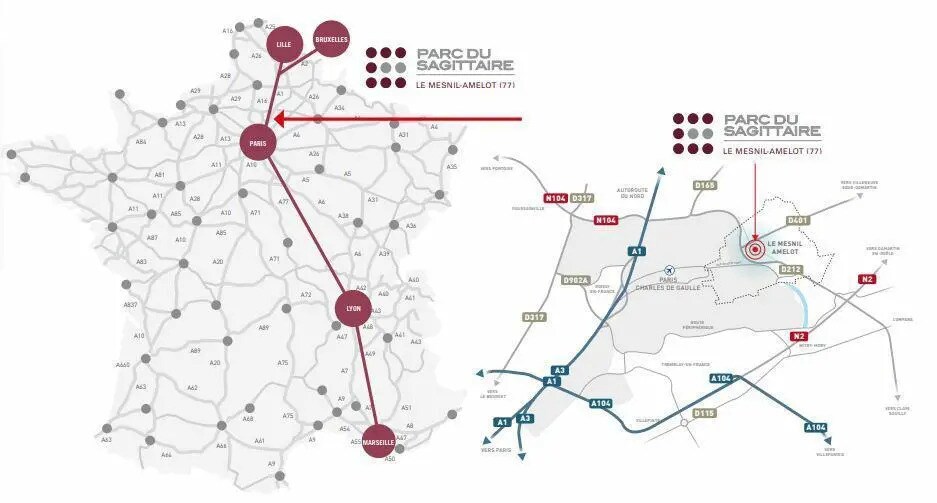 Local d’activités dans Le Mesnil-Amelot à louer Plan d’étage– Image 1 sur 16