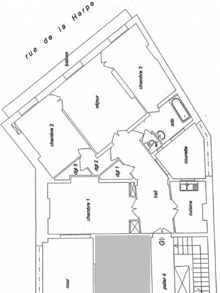 Bureau dans Paris à louer - Plan d’étage – Image 3 sur 3