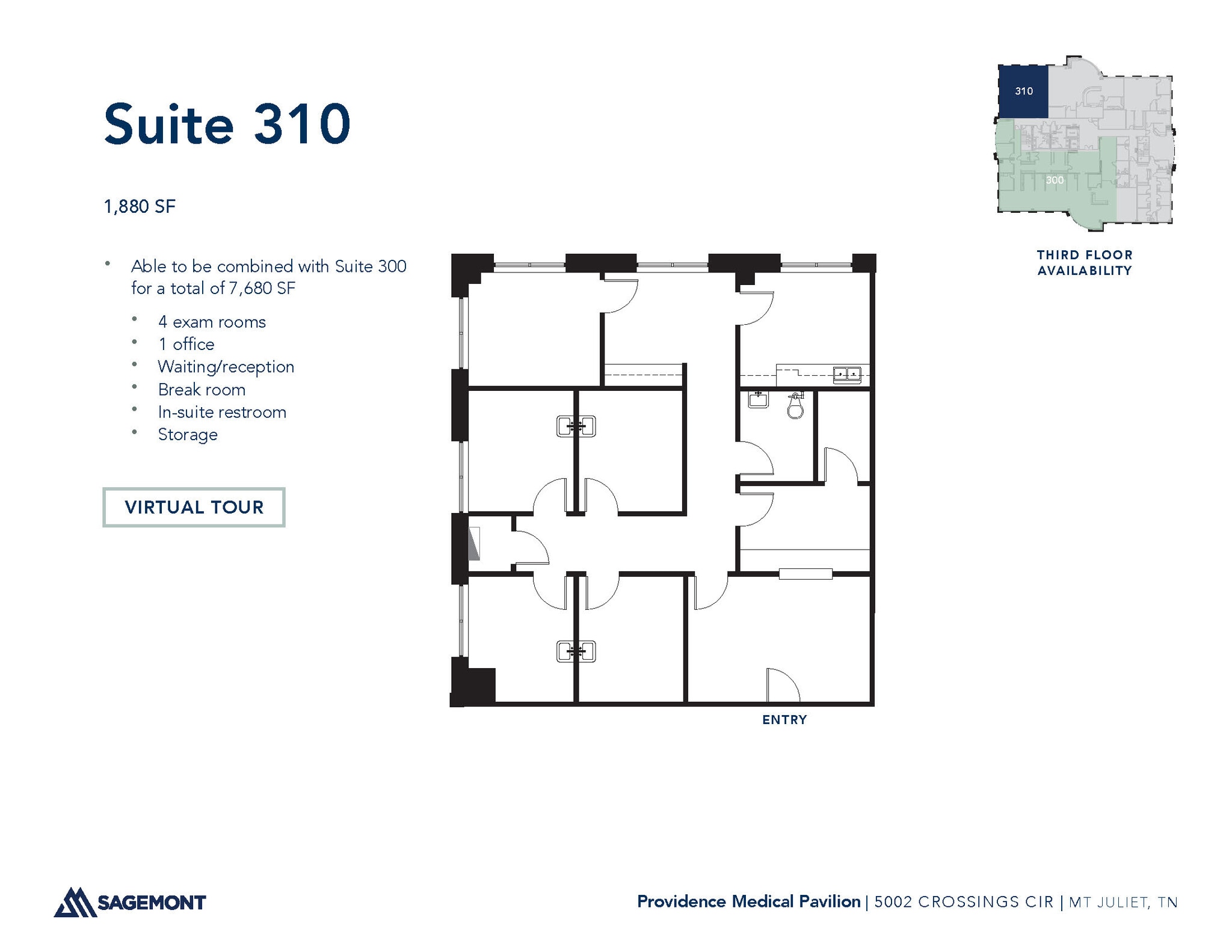 5002 Crossings Cir, Mount Juliet, TN à louer Plan d’étage– Image 1 sur 1