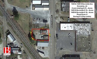 Plus de détails pour 1425 - 1429 N Burnside Ave, Gonzales, LA - Local commercial à vendre