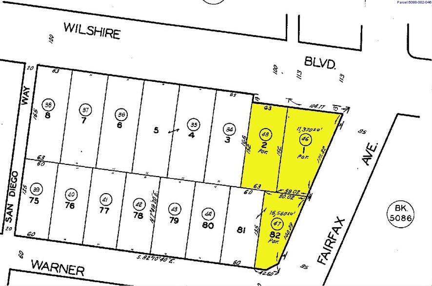 6100 Wilshire Blvd, Los Angeles, CA à louer - Plan cadastral – Image 2 sur 17