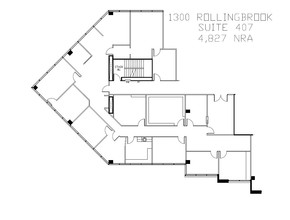 1300 Rollingbrook Dr, Baytown, TX à louer Plan d’étage– Image 1 sur 1