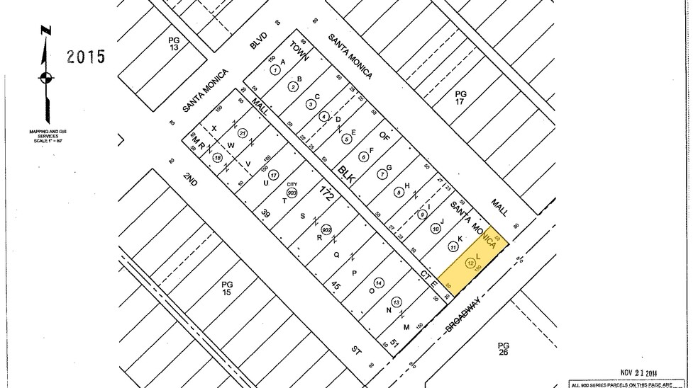 223-227 Broadway, Santa Monica, CA à louer - Plan cadastral – Image 2 sur 6