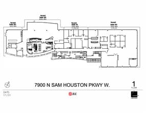 7900 N Sam Houston Pky W, Houston, TX à louer Plan de site– Image 2 sur 2