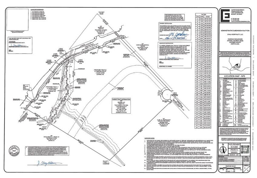 1901 Epps Bridge Pkwy, Athens, GA à vendre - Plan cadastral – Image 3 sur 4