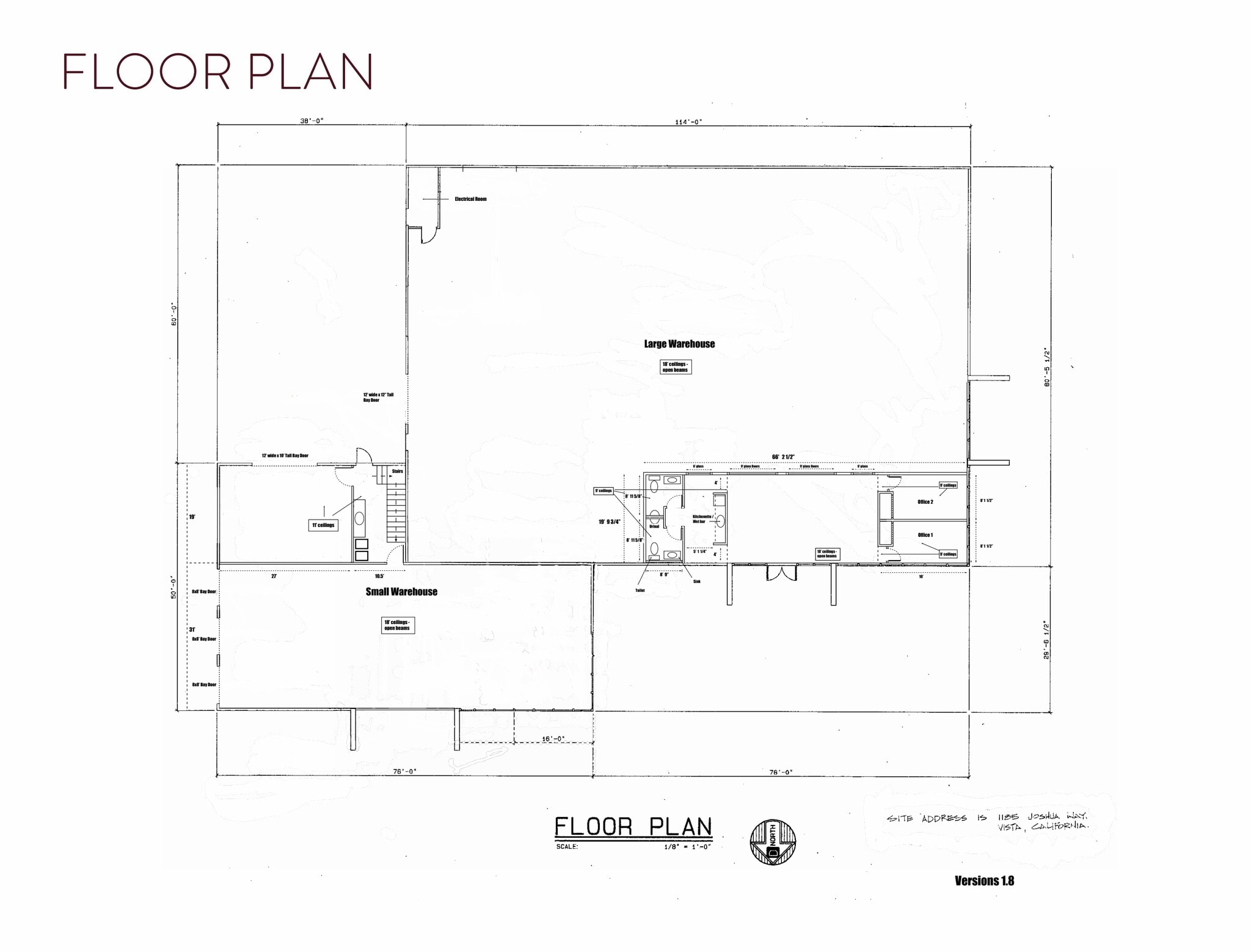 1185 Joshua Way, Vista, CA à vendre Plan d’étage– Image 1 sur 3