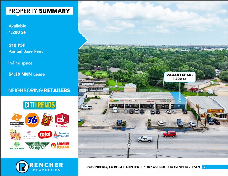 5042 Avenue H, Rosenberg, TX à louer - Photo de l’immeuble – Image 2 sur 6