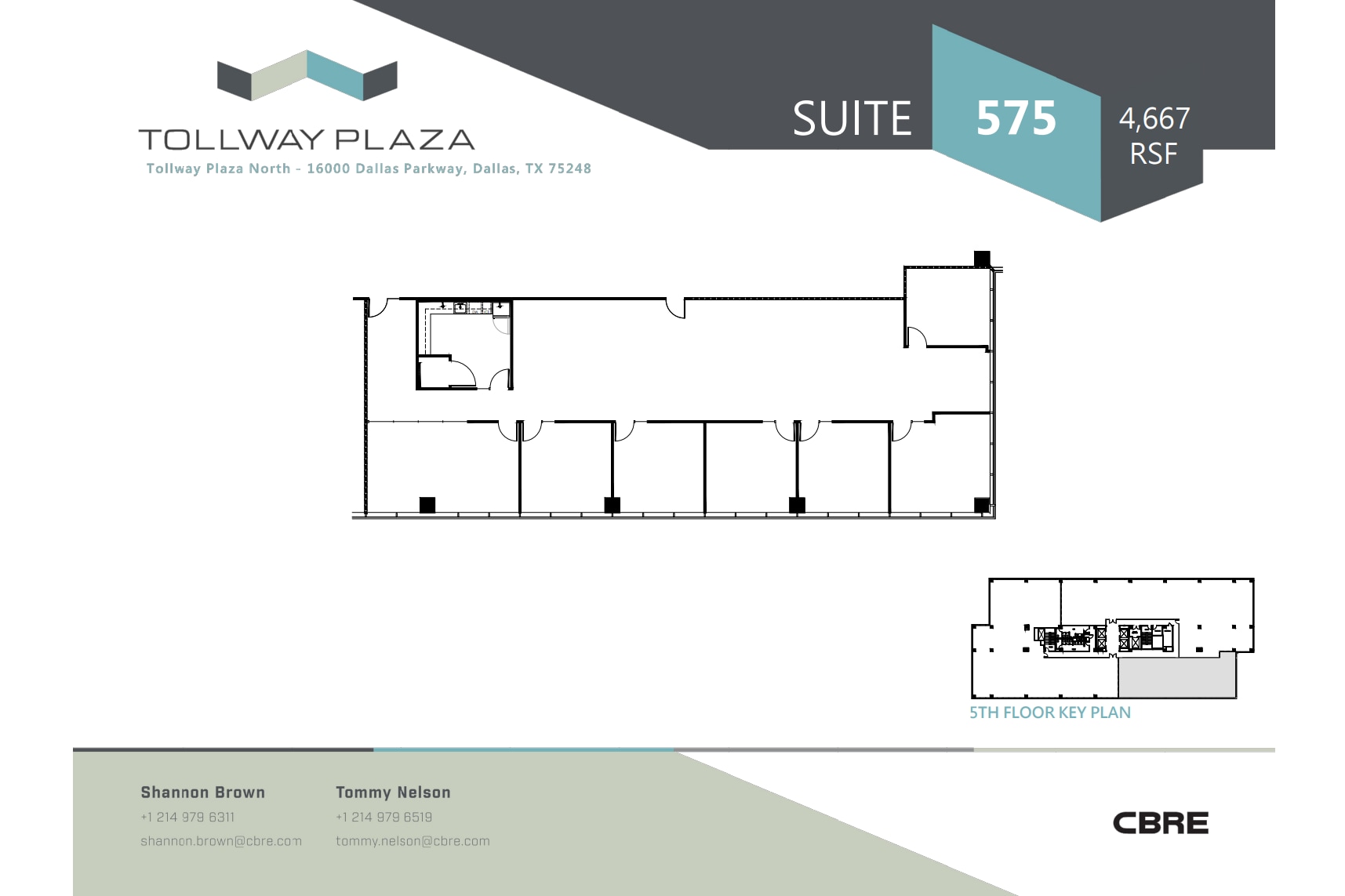 16000 N Dallas Pky, Dallas, TX à louer Plan d’étage– Image 1 sur 1