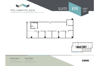 16000 N Dallas Pky, Dallas, TX à louer Plan d’étage– Image 1 sur 1