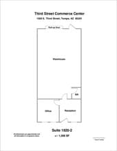 1920-1930 E 3rd St, Tempe, AZ à louer Plan d’étage– Image 1 sur 1
