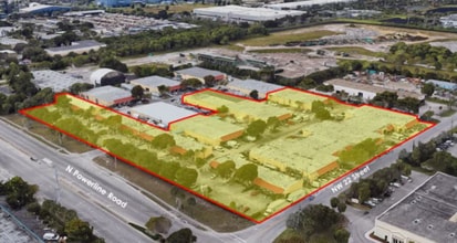 2075 N Powerline Rd, Pompano Beach, FL - Vue aérienne vue de carte