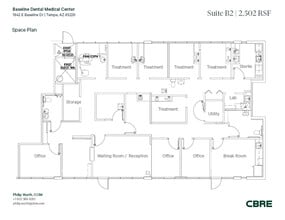 1840-1844 E Baseline Rd, Tempe, AZ à louer Plan d’étage– Image 1 sur 1