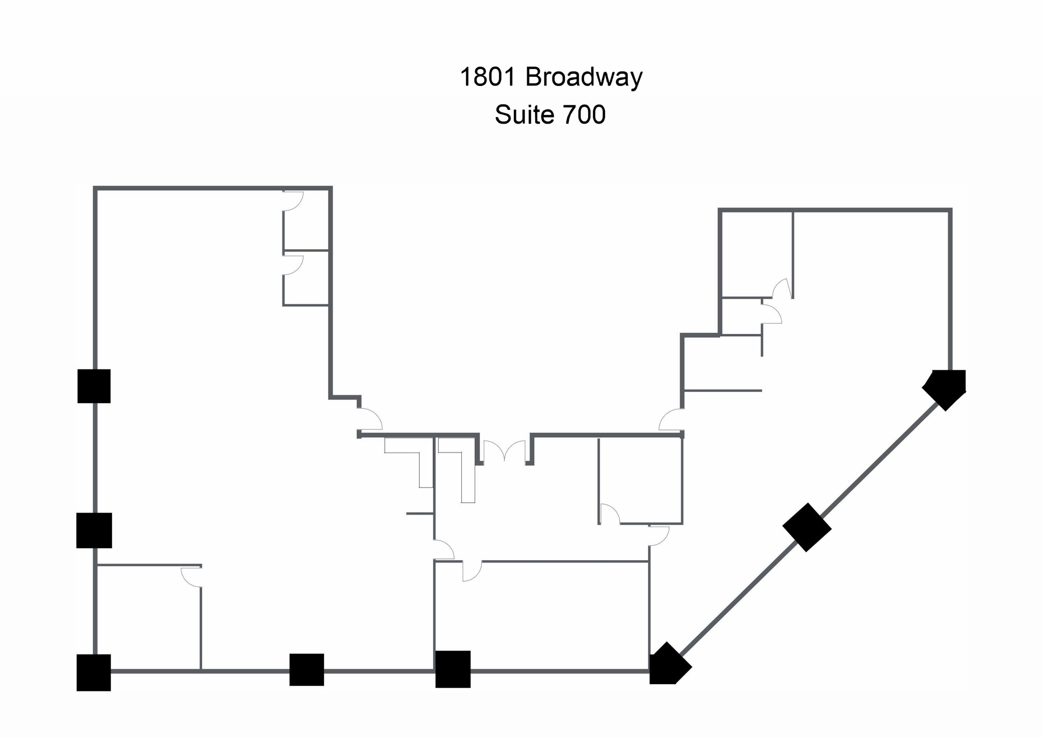 1801 Broadway, Denver, CO à louer Plan d’étage– Image 1 sur 1
