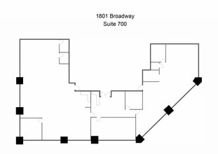 1801 Broadway, Denver, CO à louer Plan d’étage– Image 1 sur 1