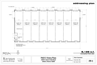 2343 E Queen Creek, Gilbert, AZ à louer Plan de site– Image 1 sur 3