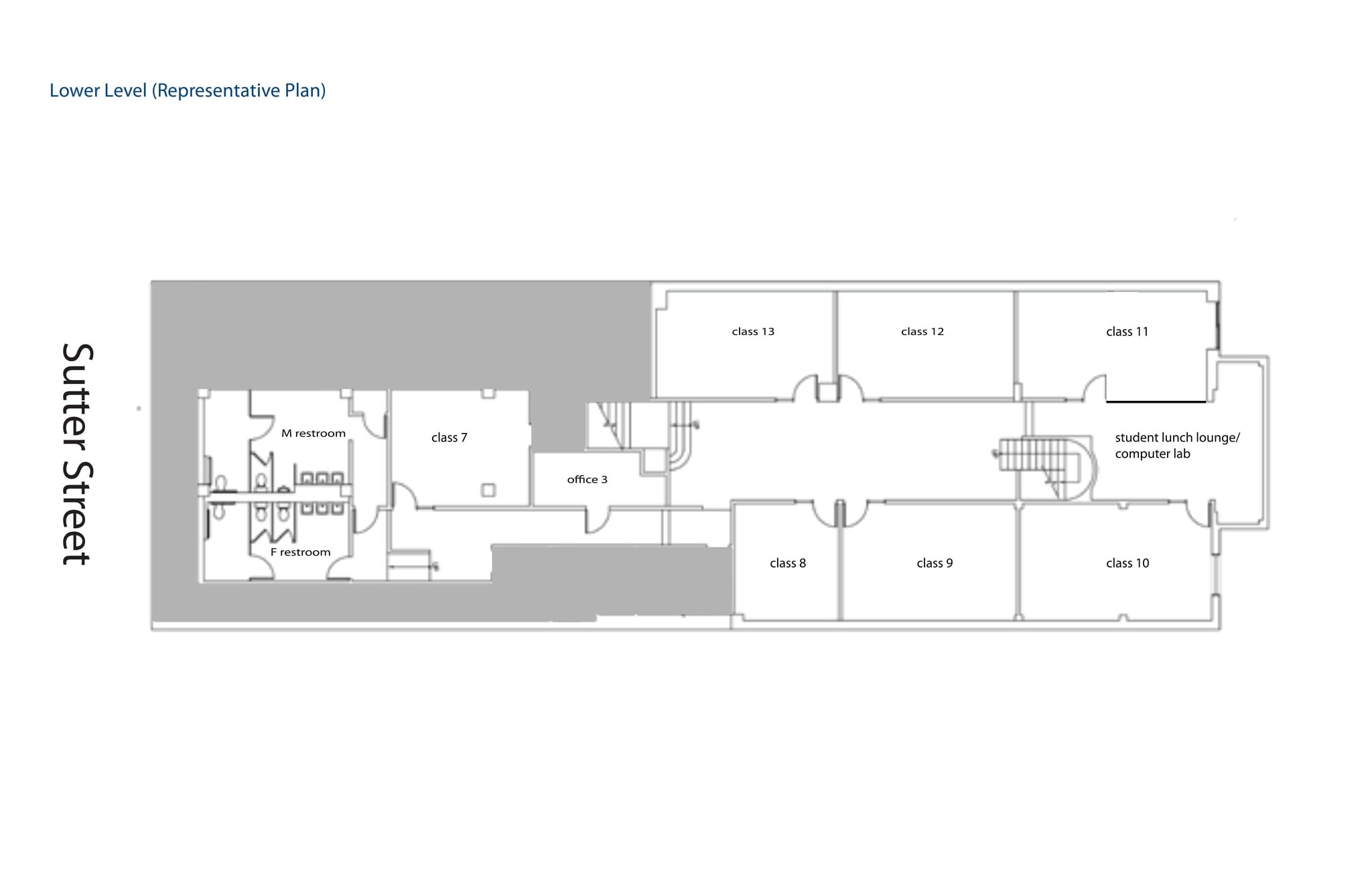 547-555 Sutter St, San Francisco, CA à louer Plan de site– Image 1 sur 2