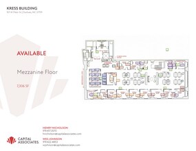 101-103 W Main St, Durham, NC à louer Plan d’étage– Image 1 sur 1