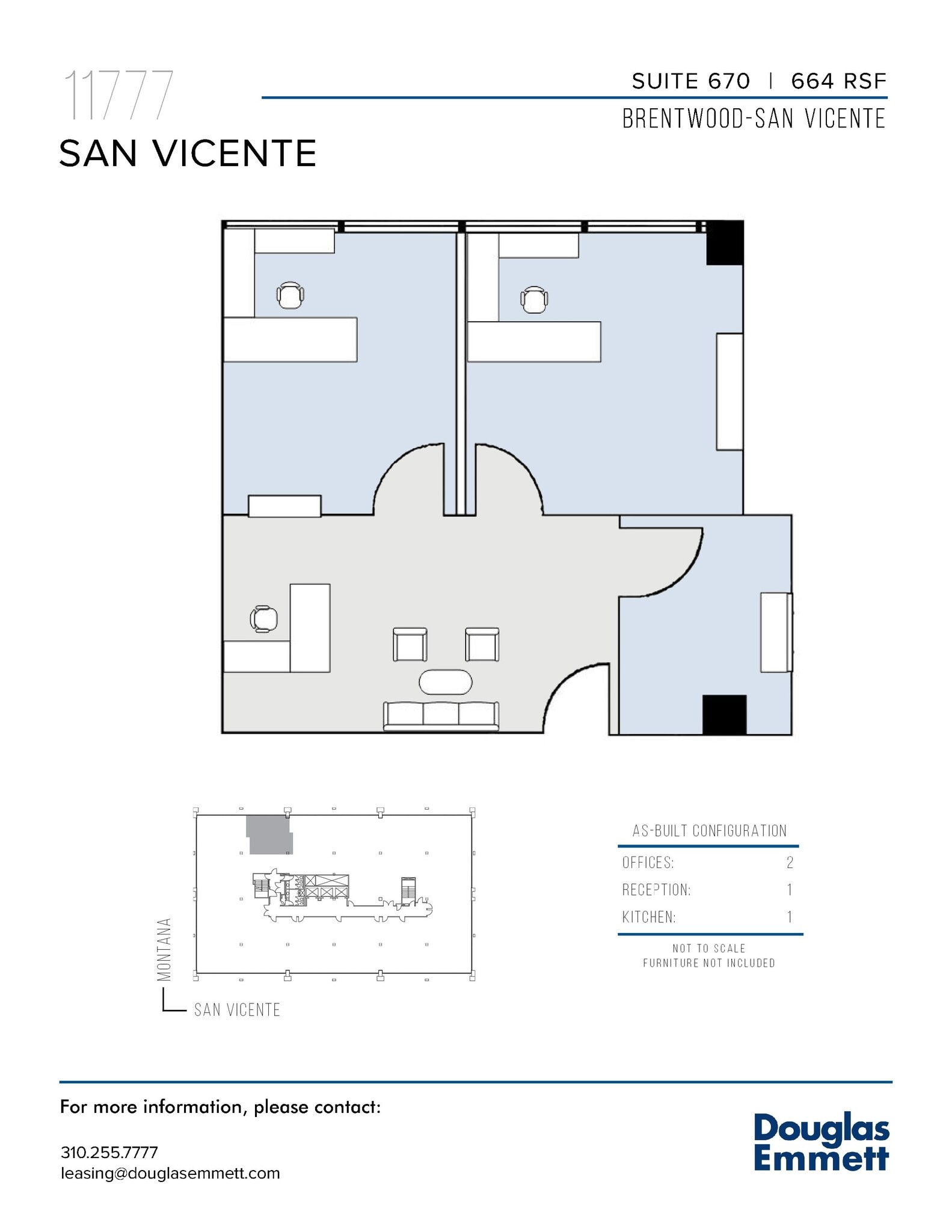 11777 San Vicente Blvd, Los Angeles, CA à louer Plan d’étage– Image 1 sur 1