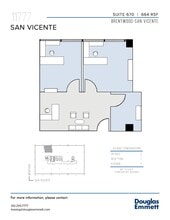 11777 San Vicente Blvd, Los Angeles, CA à louer Plan d’étage– Image 1 sur 1