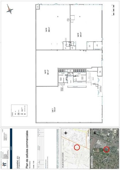 Local commercial dans Chenôve à louer - Plan de site – Image 2 sur 4