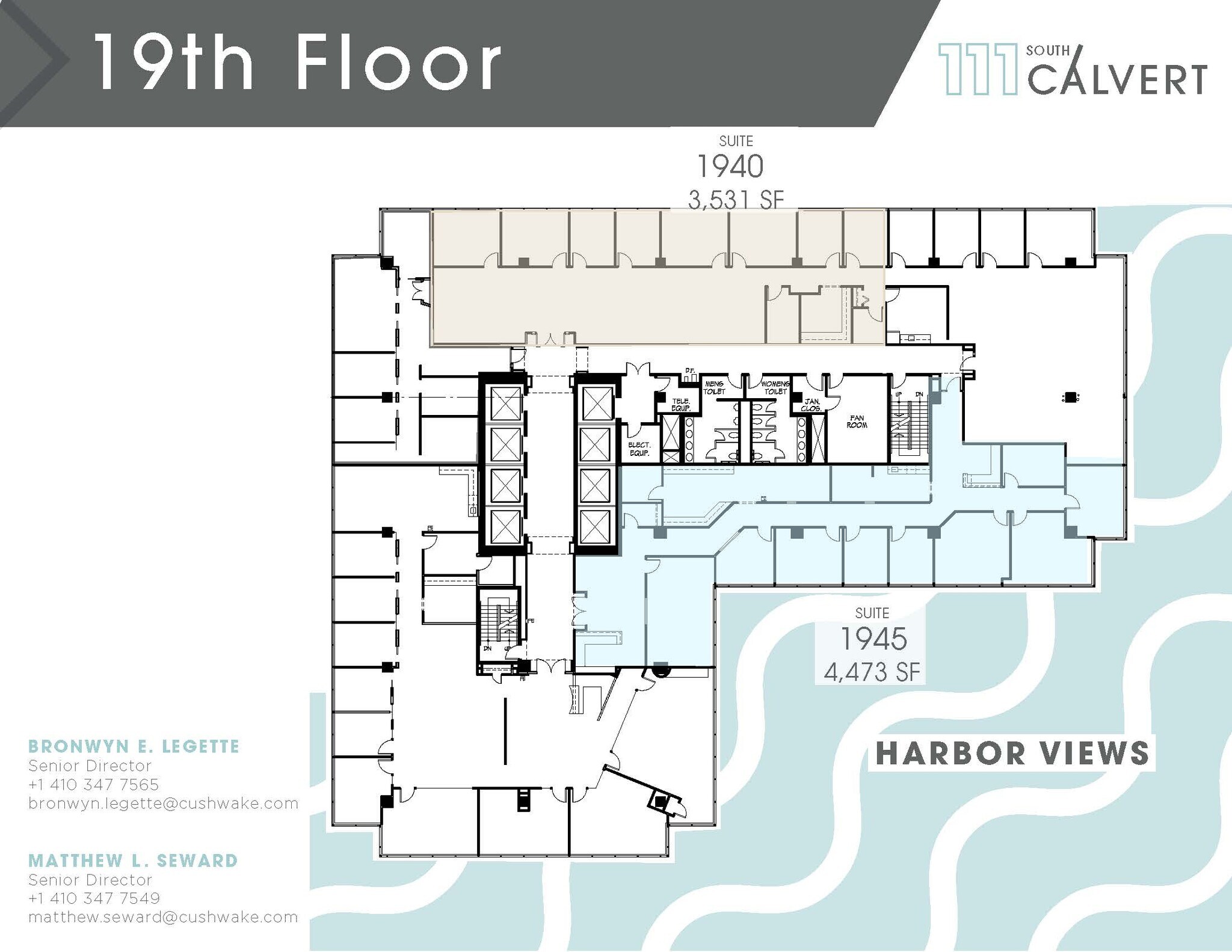 111 S Calvert St, Baltimore, MD à louer Plan d’étage– Image 1 sur 1