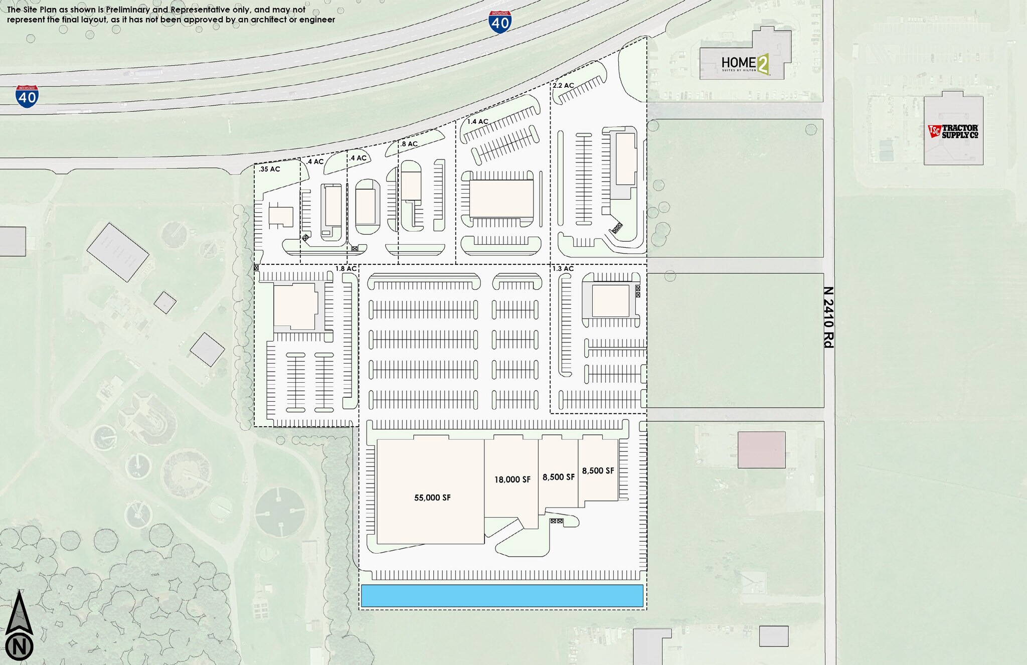 S Access & N 2410 Rd, Weatherford, OK à louer Plan de site– Image 1 sur 2