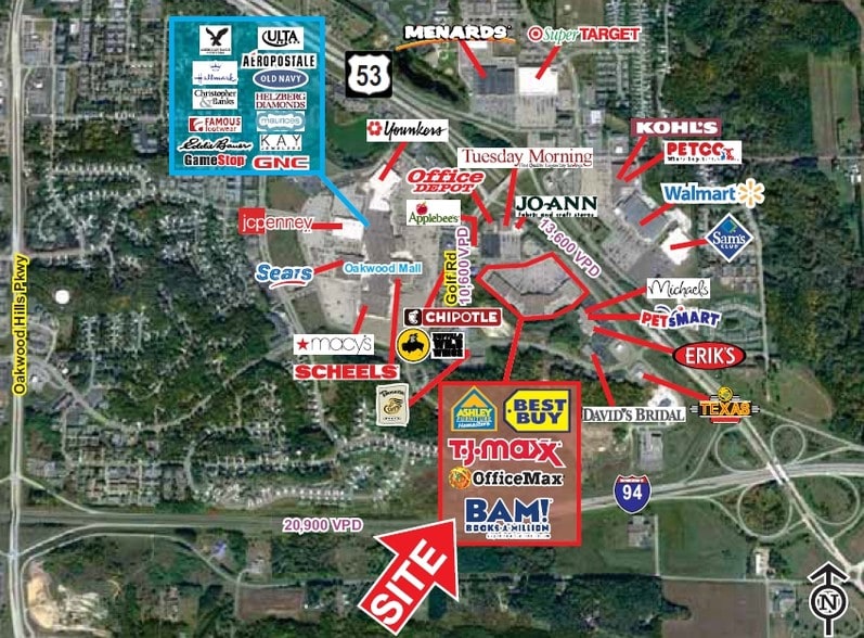 4030 Commonwealth Ave, Eau Claire, WI à louer - Aérien – Image 3 sur 4