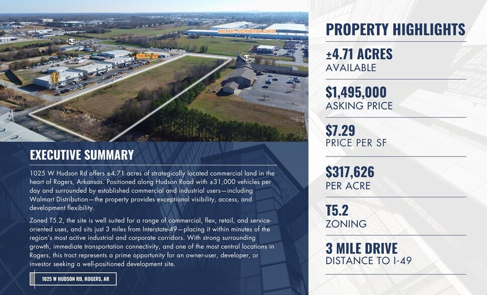 1025 W Hudson Rd, Rogers, AR à vendre - Photo de l’immeuble – Image 3 sur 7