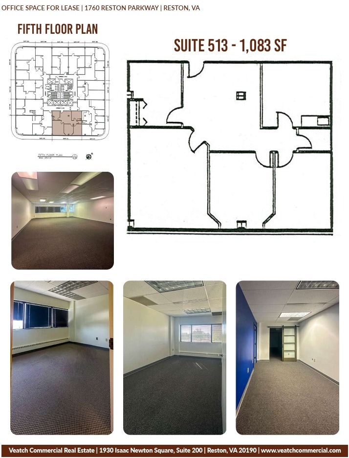 1760 Reston Pky, Reston, VA à louer Plan d’étage– Image 1 sur 1