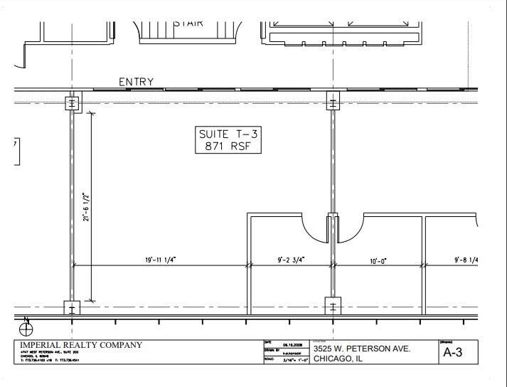 3525 W Peterson Ave, Chicago, IL à louer Plan d’étage– Image 1 sur 1