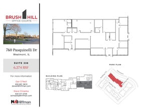 740 Pasquinelli Dr, Westmont, IL à louer Plan d’étage– Image 1 sur 2