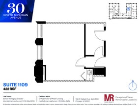 30 N Michigan Ave, Chicago, IL à louer Plan d’étage– Image 1 sur 1